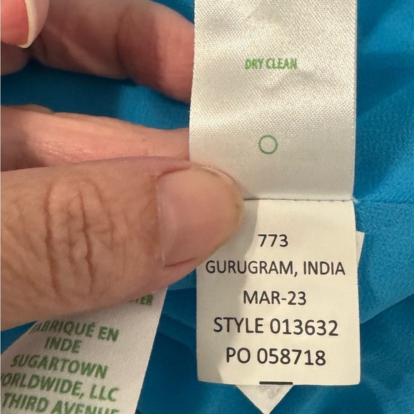 LILLY PULITZER Rori Halter Top Cumulus Blue Metallic Dressy Preppy NWT XL *FLAW - Picture 10 of 12